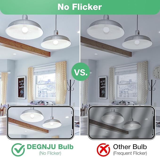 A19 LED Light Bulbs, 100 Watt Equivalent LED Bulbs, Daylight 5000K, 1500 Lumens, E26 Standard Base, Non-Dimmable, 13W Bright White LED Bulbs for Bedroom Living Room Home Office, 6 Pack