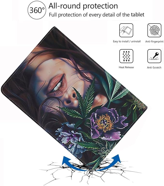 for iPad mini 7 (A17 Pro) 2024 Case/iPad mini 6 2021 Case Adjustable Stand Auto Wake/Sleep Smart Leather Cover for iPad mini 7th/6th Generation 8.3 Inch Sloth