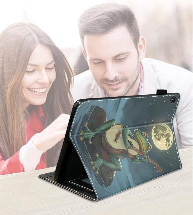 Case for Amazon Fire HD 10 Tablet (9th/7th Generation 2019/2017 Release) Slim PU Leather Cover with Card Slot &amp Auto Wake/Sleep for Fire 10.1 Tablet African American Girl