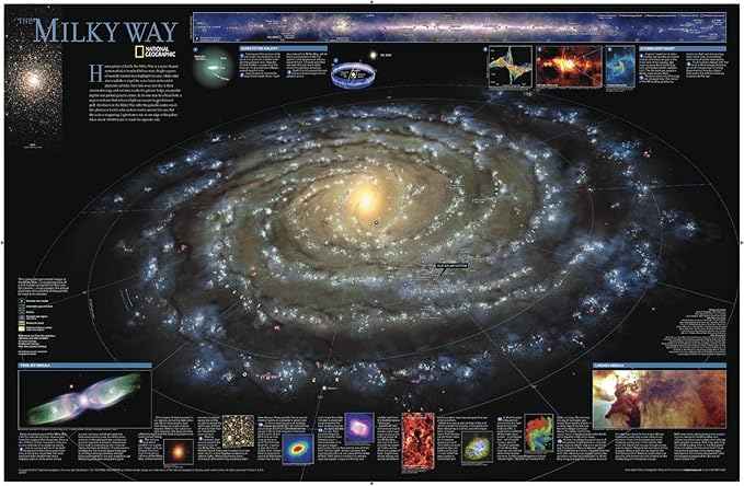 National Geographic: The Milky Way - Poster - 31.25 x 20.25 inches - Art Quality Print