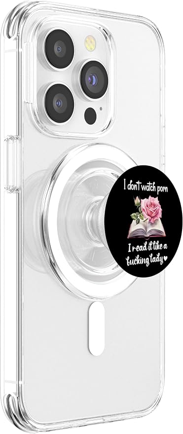 I Don't Watch Porn I Read It Like a Fucking Lady Smut Reader PopSockets PopWallet for MagSafe