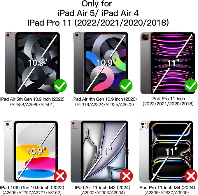 JETech Kids Case for iPad 6th/5th Gen 9.7 (2018/2017) Black | Built-in Screen Protector 360° Rotating Handle Stand Shockproof Full-Body Protection Kid-Friendly Design