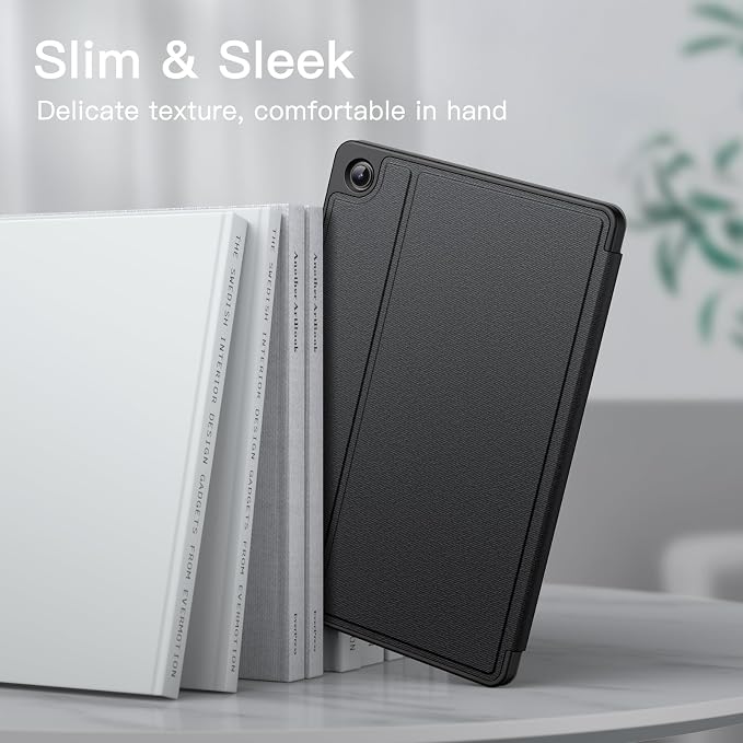 JETech Folio Case Cover for Samsung Galaxy Tab A9 Plus 11 Black | Multi-Angle Stand Cover Slim Protective Cover Auto Wake/Sleep