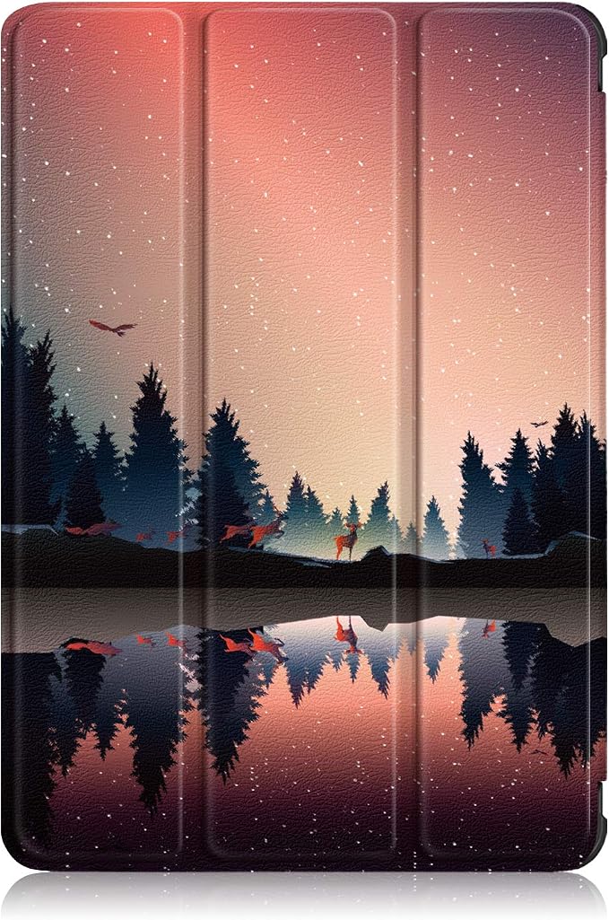 Slim Case for Amazon Fire Max 11 Tablet (13th Generation 2023 Release) Trifold Lightweight Hard Shell PU Leather Stand Folio Protective Cover with Auto Wake/Sleep Colored Graffiti Doodle