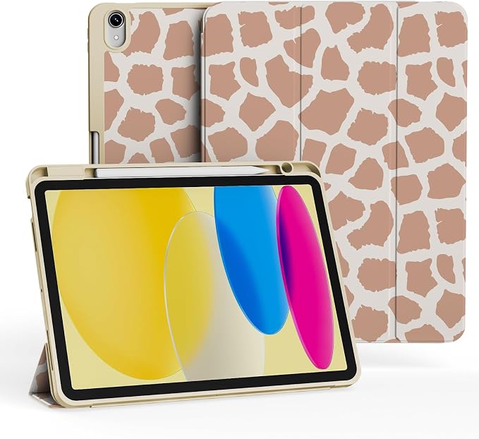 Case for iPad 11th Generation A16 Chip (2025) iPad 10th Generation Case 10.9-inch (2022) Trifold Stable Stand Protective Soft TPU Back Cover with Pencil Holder Black