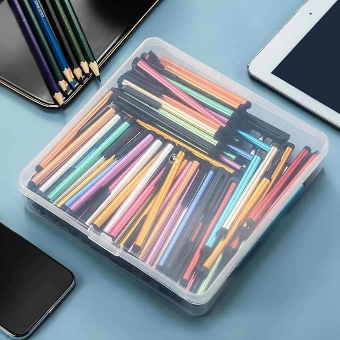 Outus 120 Pack Bulk Stylus Pens for Touch Screens 12 Color Aluminum Capacitive Pens with Clips for Tablets Smartphones Classrooms Offices and Events