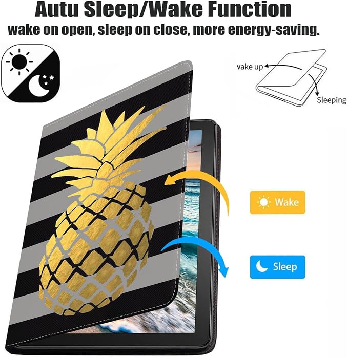 Case for iPad (A16) 11th Generation 11 Inch 2025 iPad 10th Generation 10.9 Inch 2022 Premium PU Leather Stand Folio Cover with Auto Sleep/Wake American Flag Sunflower and Cow