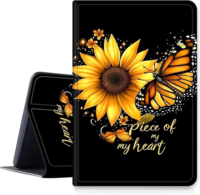 Case for Amazon Fire 7 Tablet 2019/2017 Release 9th/7th Generation PU Leather Smart Protective Cover with Auto Sleep/Wake for Fire 7 2019Dog Wearing Witch Hat Pumpkin
