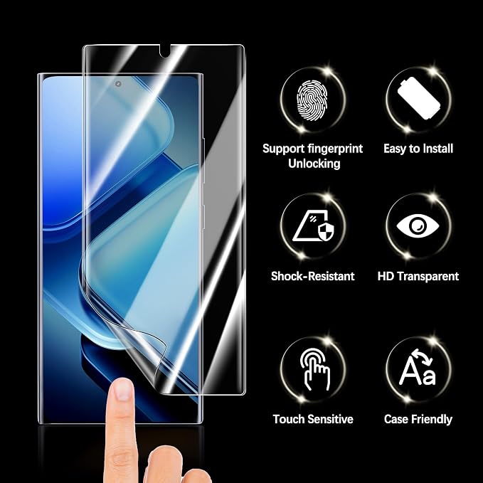 MAYtobe [2-Pack Screen Protector for Samsung Galaxy Note 9 Ceramic film with Installation Tray Easy Installation 3D Curved Bubble Free Anti-Scratch