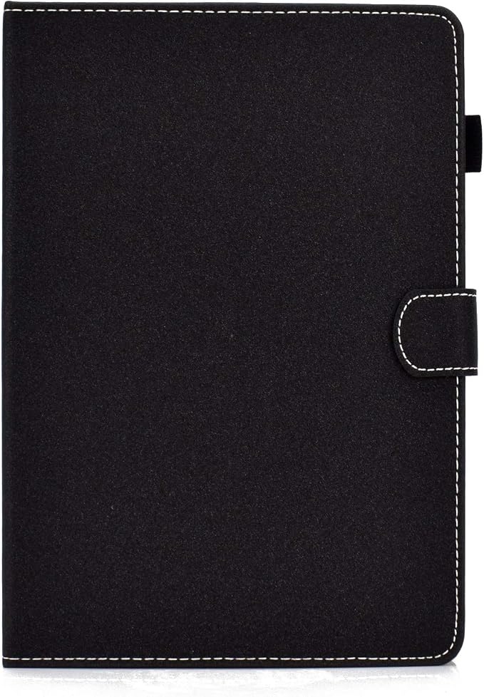 Fire HD 8 Case Slim Folding Stand Auto Wake/Sleep Wallet Case with Cards/Cash Holder for Amazon Fire HD 8(8th/7th/6th Gen 2018/2017/2016 Release)-Black