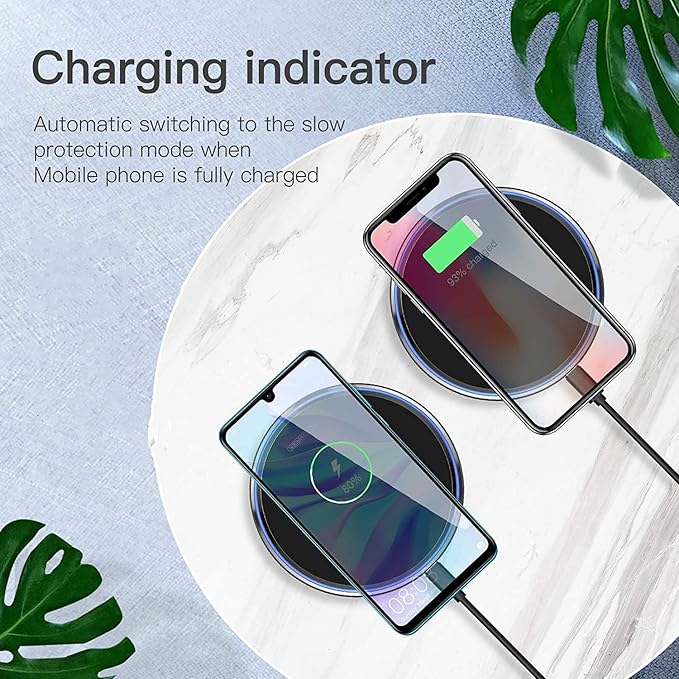 Fast Wireless Charger,20W Max Wireless Charging Pad Compatible with iPhone 16/16 Pro/Pro Max/15/14/13/12/11/X,AirPods;FDGAO Induction Charge Mat for Samsung Galaxy S25/S24/S23/S20/Pixel/G8