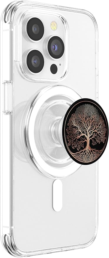 Tree of Life Yoga Leaves Spiritual Symbol Nature Rose PopSockets Adhesive PopGrip