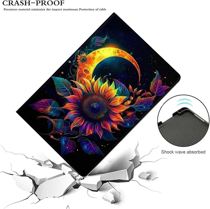 Case for iPad 9th/8th/7th Generation (2021/2020/2019) 10.2-inchSlim PU Leather Cover Adjustable Stand Auto Wake/SleepAurora Over Mountains