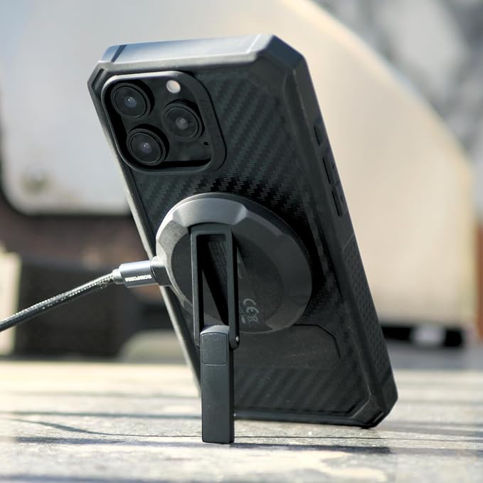 Rokform Magnetic Wireless Charger with Stand Includes USB-C to USB-C Cable | Mag Safe Compatible Specially designed for Rokform Cases