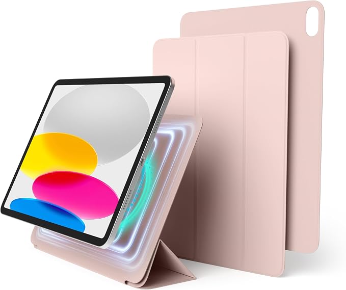 elago Case for iPad A16 10th Generation | iPad Case with Magnetic Attachment to Metal Materials Compatible with elago's Apple Pencil case (Blue)