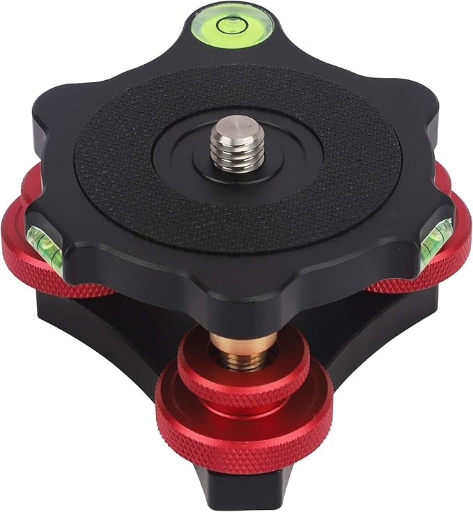 Tripod Leveler Stand with +/-5 Degree Precision Adjustment Bracket for Seestar s50/Panoramic Head Ball Head Video Head and Tripod