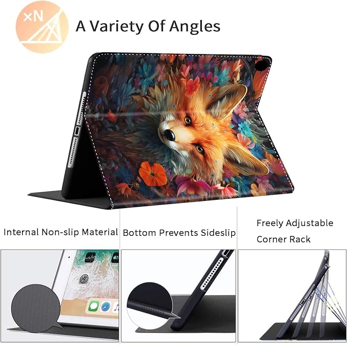 Case for iPad Pro 11 Inch 2022/2021/2020 (4th/3rd/2nd Gen) for iPad Air 5th / 4th Generation 10.9 Inch (2022/2020) Durable Shockproof Protective Cover，Black Woman Queen Afro Design