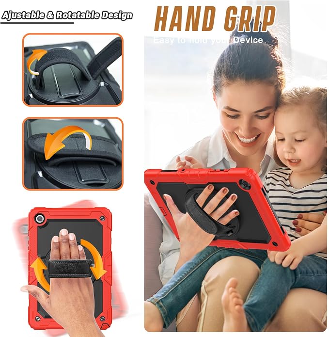 Case Compatible with Galaxy Tab A11 Plus 2026/ A9 Plus 2023 11-Inch Model SM-X230/SM-X236/SM-X238/SM-X210/SM-X216/SM-X218 with Screen Protector Pen Holder Stand Shoulder Strap Handle Grip