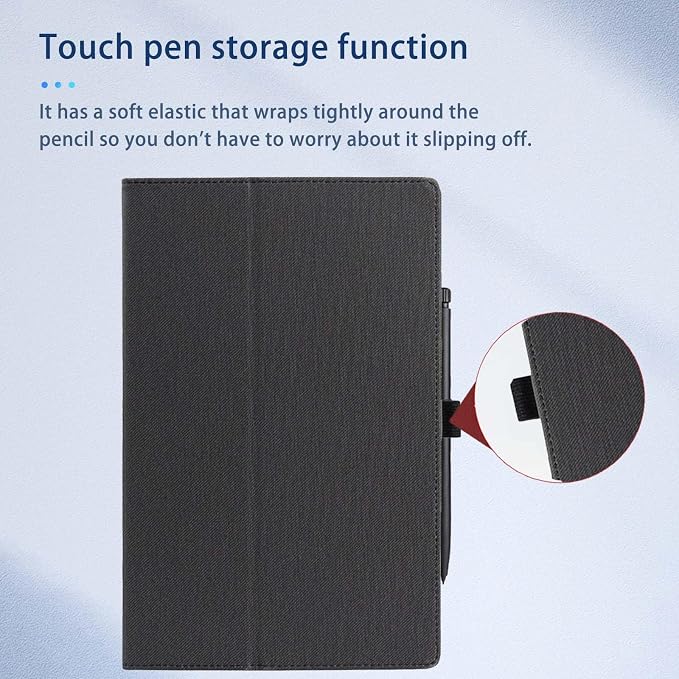 Case for Wacom MovinkPad 11 Drawing Tablet 11inchNOUKAJU Drawing Tablet Protection CoverFolding Stand with Pencil Holder and Wrist StrapProtection Case for Wacom MovinkPad 11(Black)