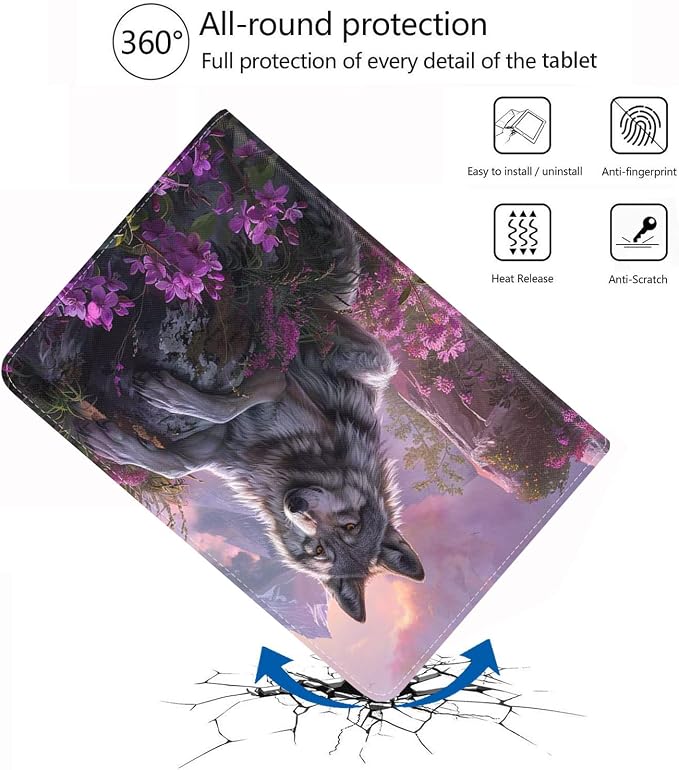 for iPad mini 7 (A17 Pro) 2024 Case/iPad mini 6 2021 Case Adjustable Stand Auto Wake/Sleep Smart Leather Cover for iPad mini 7th/6th Generation 8.3 Inch Sloth