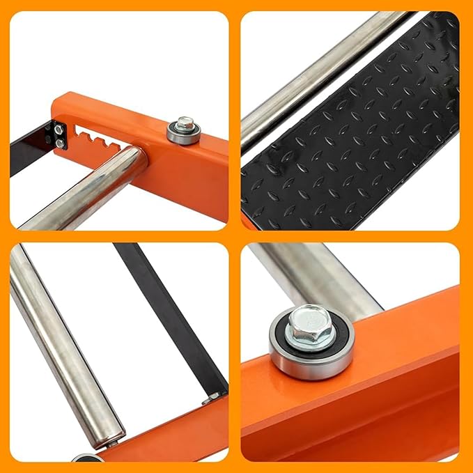 Hymula Heavy Duty Cable Roller Stand unwinder Single Reel Dispenser for reels max 28" width Drum Roller Cable Reel Dispenser for Cord Management