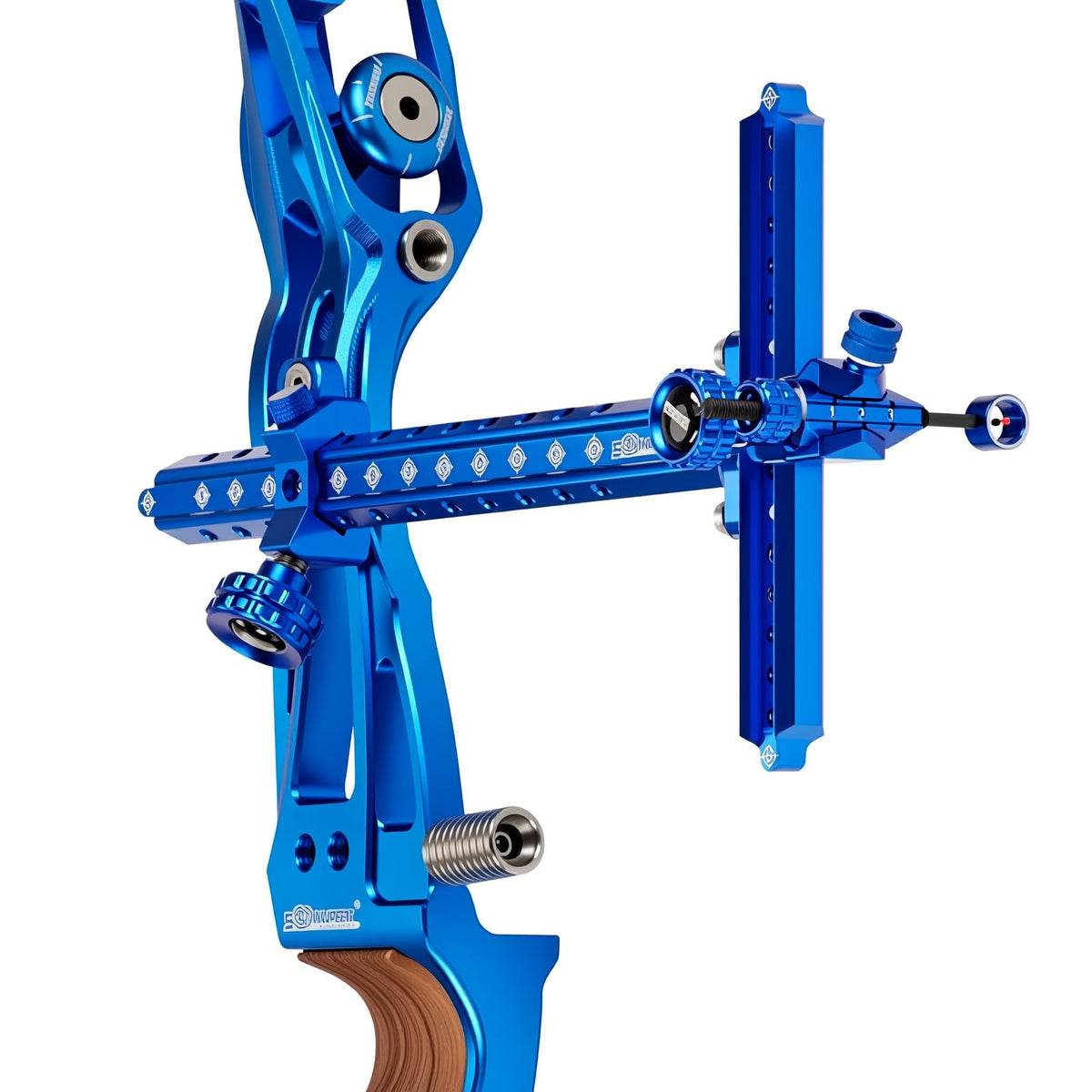 Single Pin Archery Recurve Bow Sight-Aluminum T-Shaped Left Right Handed Adjustable Bow Sight for Metal and Wooden Recurve Bow.