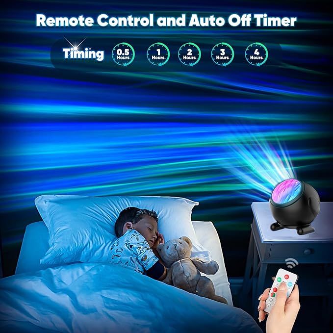 Northern Lights Projector, LED Night Light Aurora Projector with Timer and Remote, Room Decor, Gifts for Kids, Adults, Christmas, Birthday