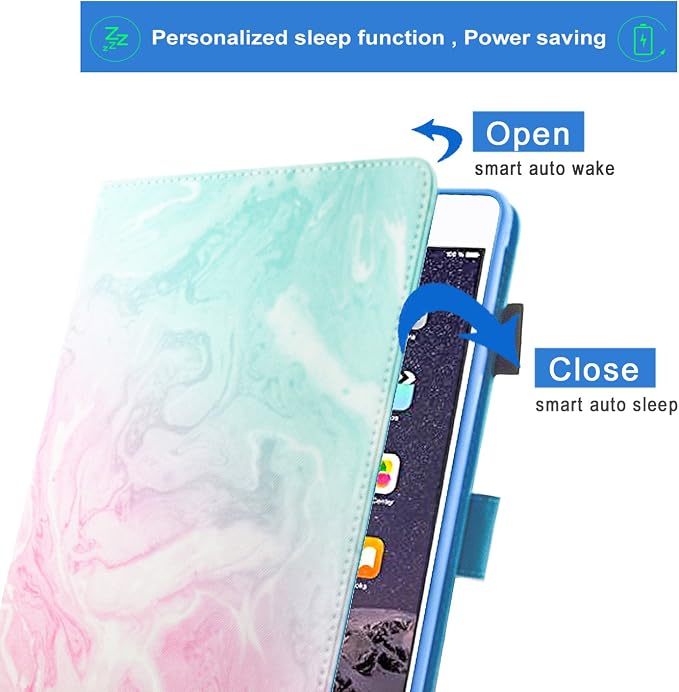 Case for iPad mini 1 2 3 4 Mini 5 Leather Smart Kickstand Case Flip Wallet Protective Case Compatible with iPad mini 1 2 3 4 Mini 5 2019 Pink Gold Marble
