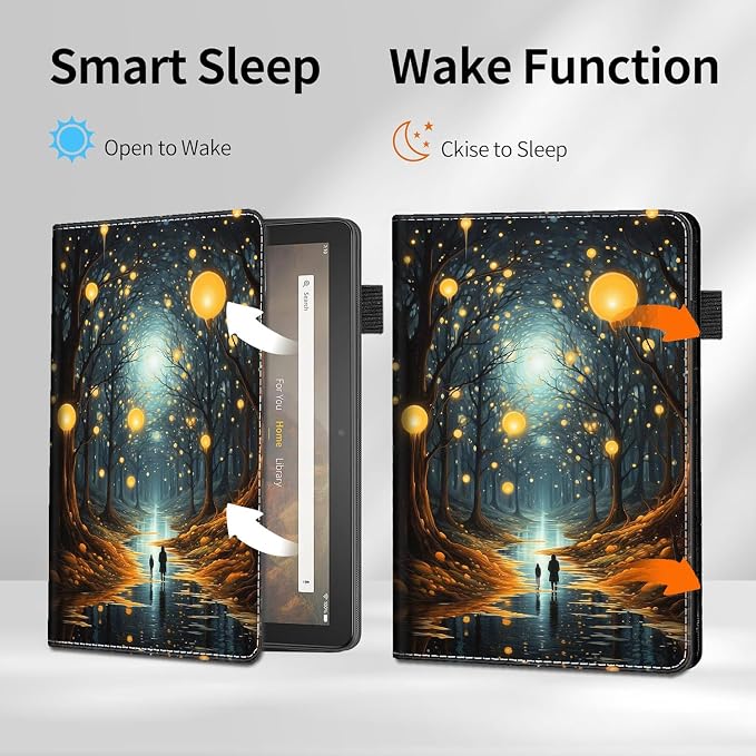 Case for Amazon Kindle Fire Max 11 Tablet (13th Generation 2023 Release) - Slim Fit Standing Cover with Auto Sleep/Wake for All-New Fire 11 Max Tablet，Enchanted Forest 2