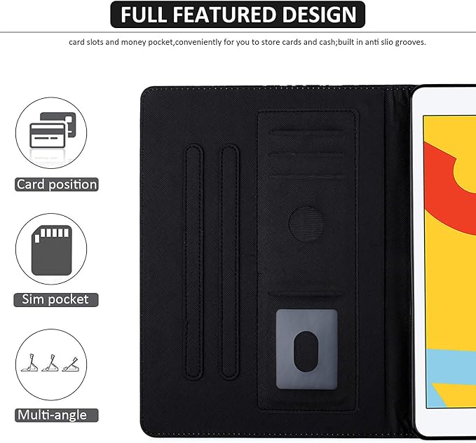 iPad mini Case FANCITY Mini 4 Mini 5 Mini 3/2/1 Smart Wake Sleep Case with Kickstand [Card Slot &amp Pen Holder] PU Leather Protective Cover for Apple iPad mini 4 Mini 5 2019 Mini 2/3 - Beach