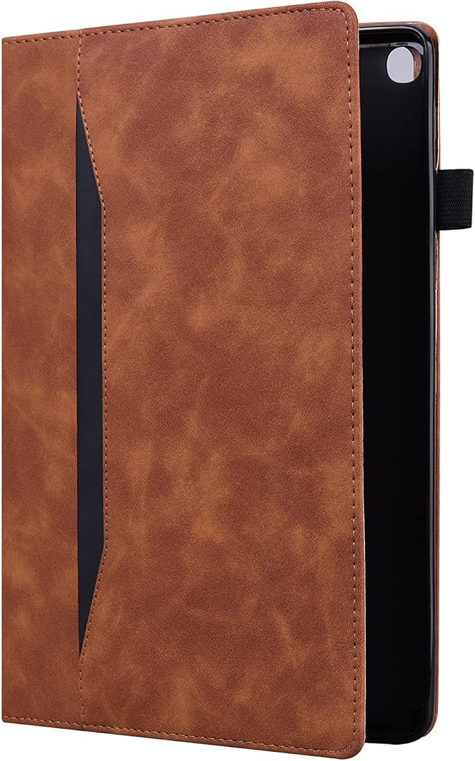 Fire HD 8 Case Slim Folding Stand Auto Wake/Sleep Wallet Case with Cards/Cash Holder for Amazon Fire HD 8(8th/7th/6th Gen 2018/2017/2016 Release)-Black