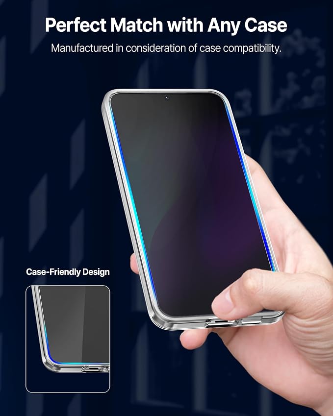DOME GLASS Whitestone DOME AR Privacy for Samsung Galaxy S25 [Super Anti-Reflection &amp Privacy] Tempered lass Screen Protector with Anti Spy