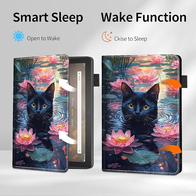 Case for Amazon Kindle Fire Max 11 Tablet (13th Generation 2023 Release) - Slim Fit Standing Cover with Auto Sleep/Wake for All-New Fire 11 Max Tablet Peach Blossom