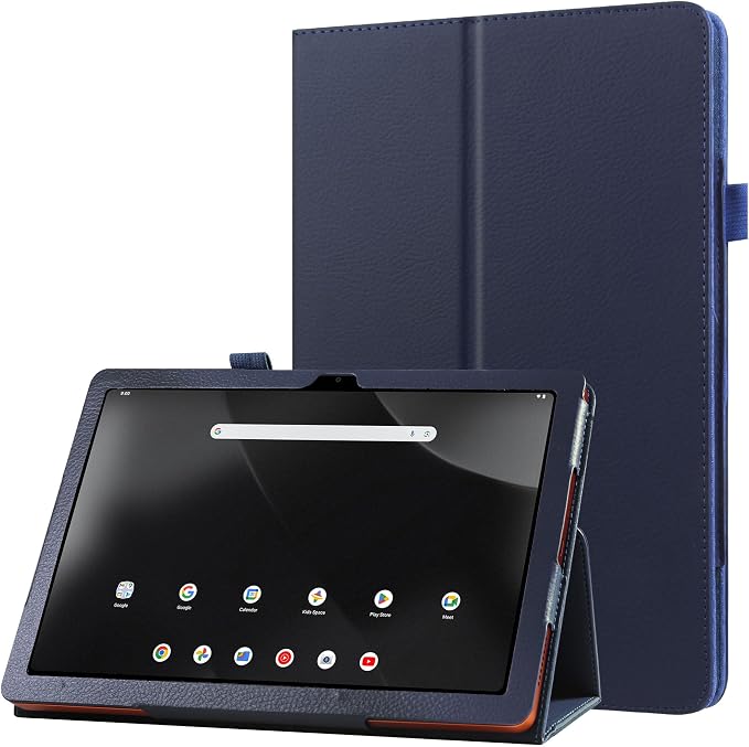 Folio Case for Onn 12.1 Inch Pro Tablet 2024 Model - Folding Slim PU Leather Protective Cover (Black)
