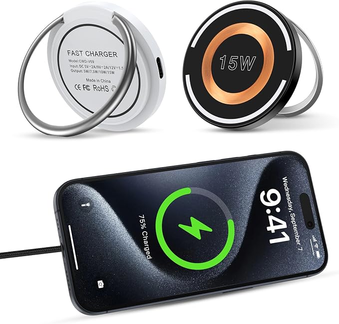 Wireless Charger15W Stand Magnetic Fast Wireless Charging Pad