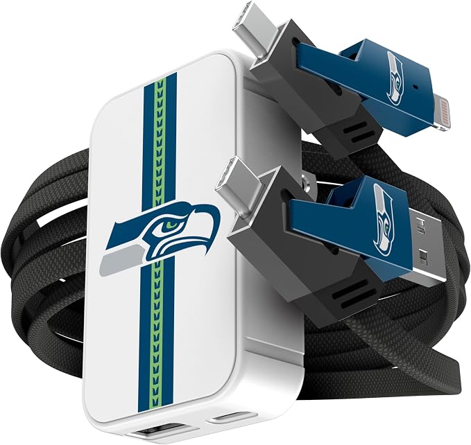 SOAR NFL Slim Wall Charger and 4 In 1 Multi Charging Cable