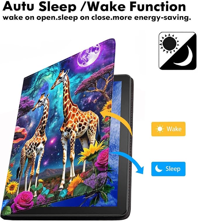 Case for iPad (A16) 11th Generation 11 Inch 2025/ iPad 10th Generation 10.9 Inch 2022 Slim PU Leather Cover Adjustable Stand with Auto Wake/Sleep Case African Women