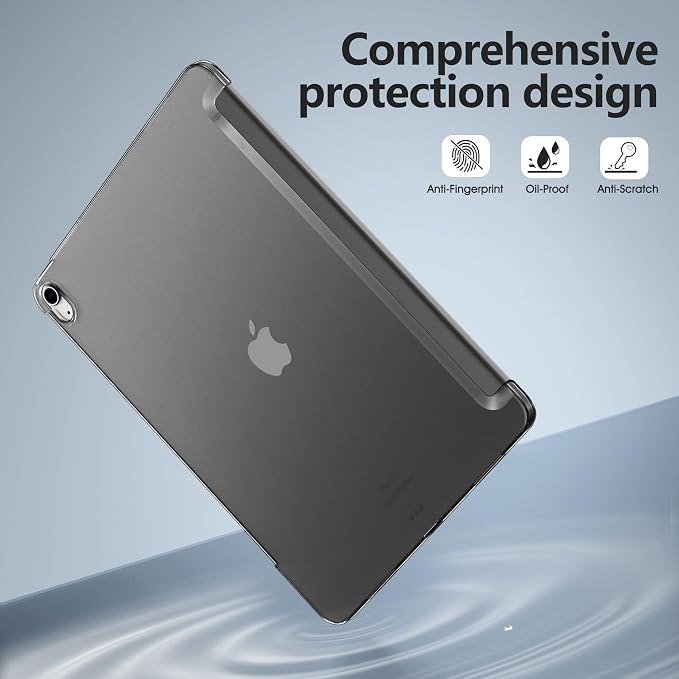 for iPad Air 13 Inch Case M4/M3/M2(2026/2025/2024) Lavender | Slim Trifold Stand Protective Cover with Translucent Hard Back for iPad Air 13 Case Support Touch ID Auto Wake/Sleep