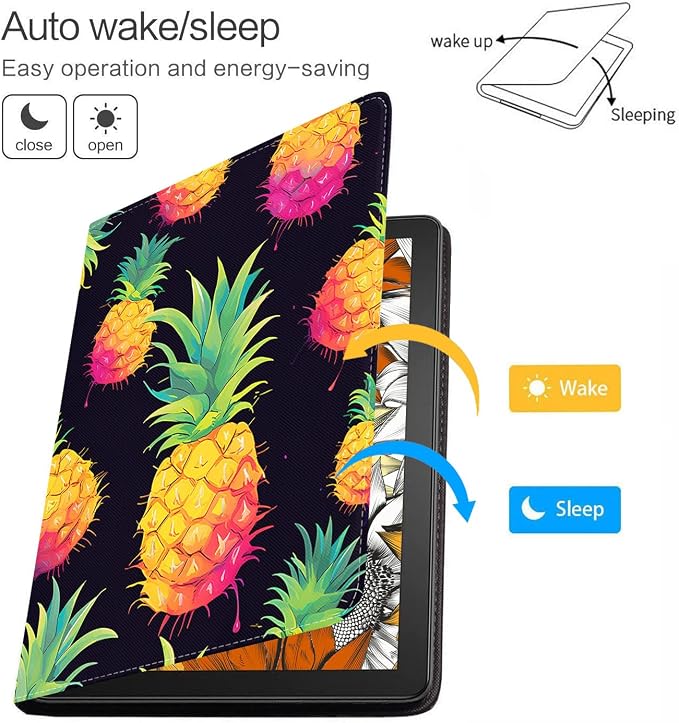 Case for Samsung Galaxy Tab A 8.0 2019 (SM-T290/T295/T297) Slim Lightweight PU Leather Stand Cover with Auto Wake/Sleep for Galaxy Tab A 8.0 Inch Abstract Watercolor Art Dogs
