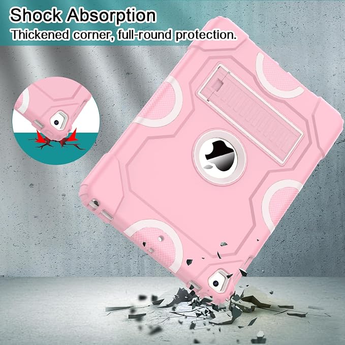 ZoneFoker Case for iPad 6th/5th Generation (9.7 Inch 2018/2017 Model) iPad Air 2 / 1st iPad Pro 9.7 Heavy Duty Shockproof Rugged Protective Case Alpine Green