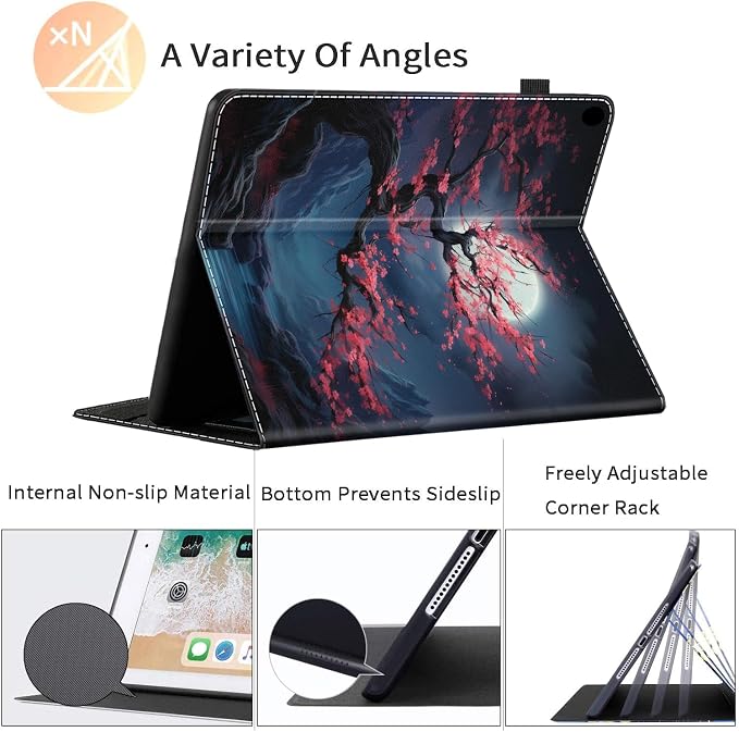 Case for All-New Amazon Kindle Fire HD 8 &amp 8 Plus Tablet (12th Generation/10th Generation 2022/2020 Release) 8 Durable Shockproof Protective Cover，Pug Weightlifting
