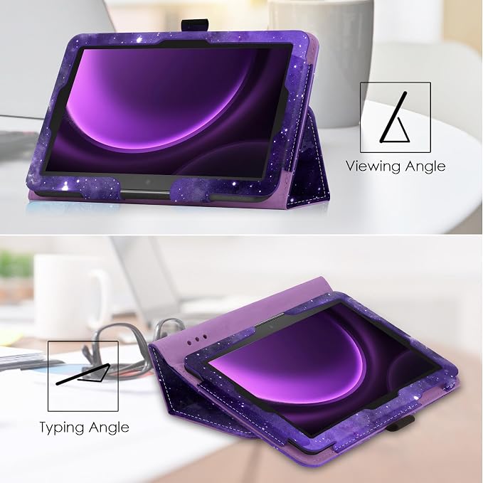 Folio Case Cover for 7-Inch Fire 7 Tablet (12th Generation 2022 Release) Not Fit for Previous 7th/9th Genration (Blugaxy)