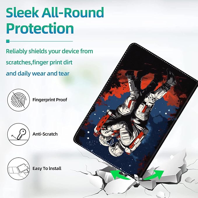 Case for iPad (A16) 11th Generation 11 Inch (2025) for iPad 10th Generation 10.9 Inch (2022) Slim Folding Stand Cover with Auto Wake/Sleep Watercolor Sea Turtle