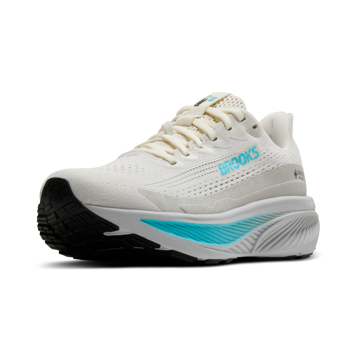 Brooks Women’s Ghost 17 GTX Waterproof Supportive Running & Walking Shoe - Coconut/Oyster/Blue - 6 Medium