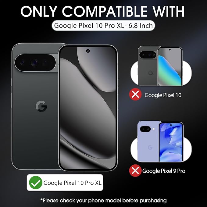 3 Pack Privacy Screen Protector for Google Pixel 10 9H Hardness Anti-Spy Tempered Glass Protection Film Google Pixel 10 6.3 Support Fingerprint Reader Anti-Scratch Case Friendly