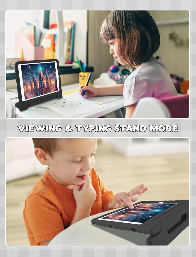 Heavy Duty Kids Case for iPad 10th/11th(A16) Pencil Holder Stand | Rugged Protection Cover for 11/10.9-inch iPad 2025/2022 Lightweight EVA Foam Anti-slip for Home School Travel Blue