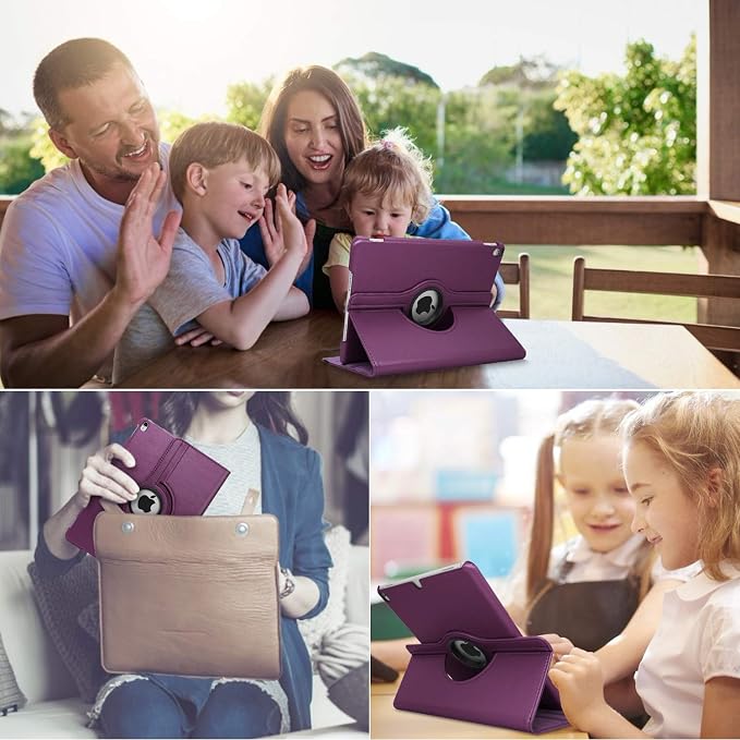 for iPad mini 1/2/3 Case Cover 7.9” – 360° Rotating Stand with Auto Sleep/Wake