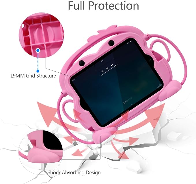 Kids Case for iPad 2/3/4 Child Proof Silicone Protective Car Case Cute Monkey Handle Stand Cover for Apple iPad 2nd 3rd 4th Generation (Blue)
