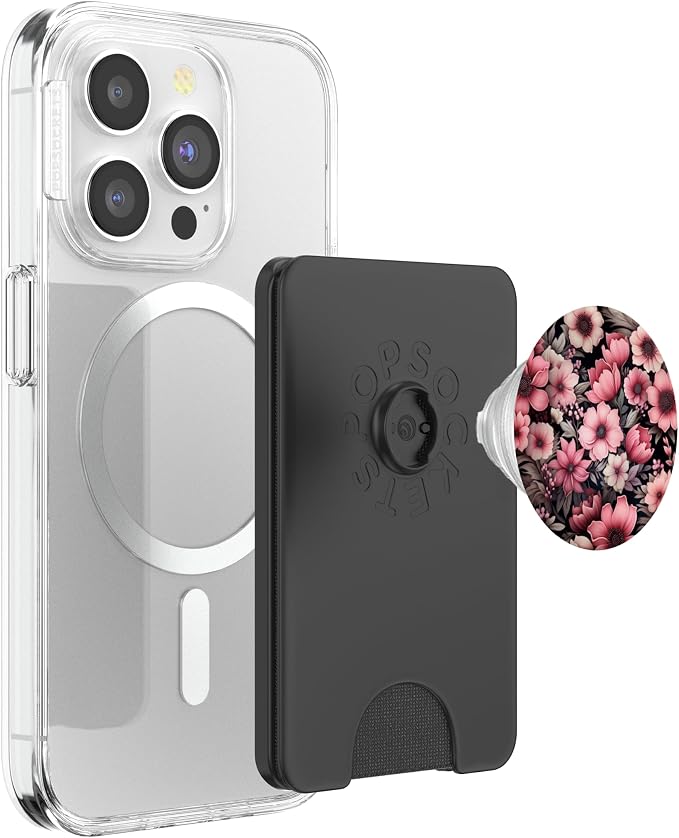 Vintage Pink Wildflower Flower Lover Tropical Garden PopSockets Adhesive PopGrip