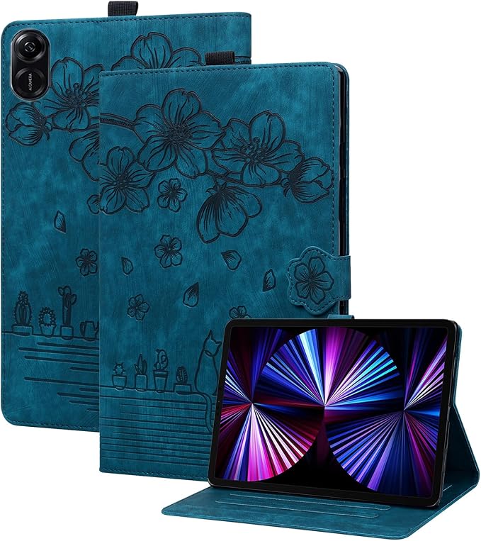 Case for Honor MagicPad 3 Pro 12.3 12.3 2026Multi-Angle Viewing PU Leather Folio Stand Cover with Pencil HolderShockproof Protective Case for Honor MagicPad 3 Pro 12.3 2026Rose Red